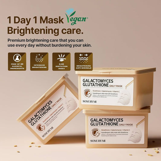 Galactomyces Glutathione Daily Masks [30sheets]