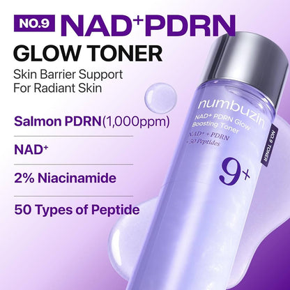 No.9 NAD PDRN Glow Boosting Toner 150mL