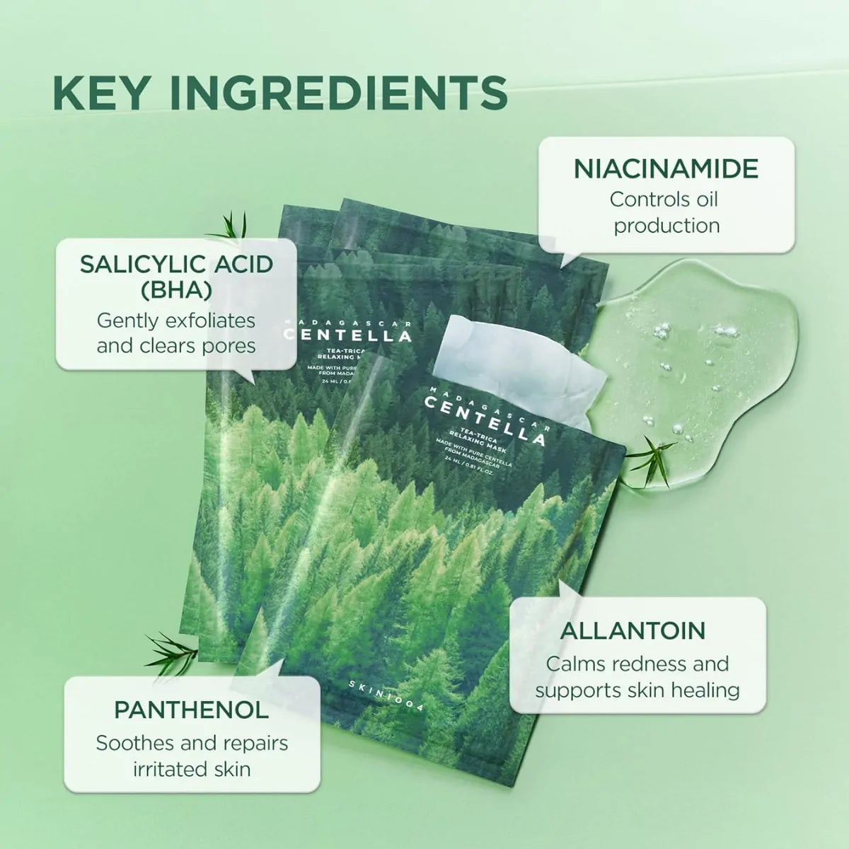 Madagascar Centella Tea-Trica Relaxing Mask 24mL