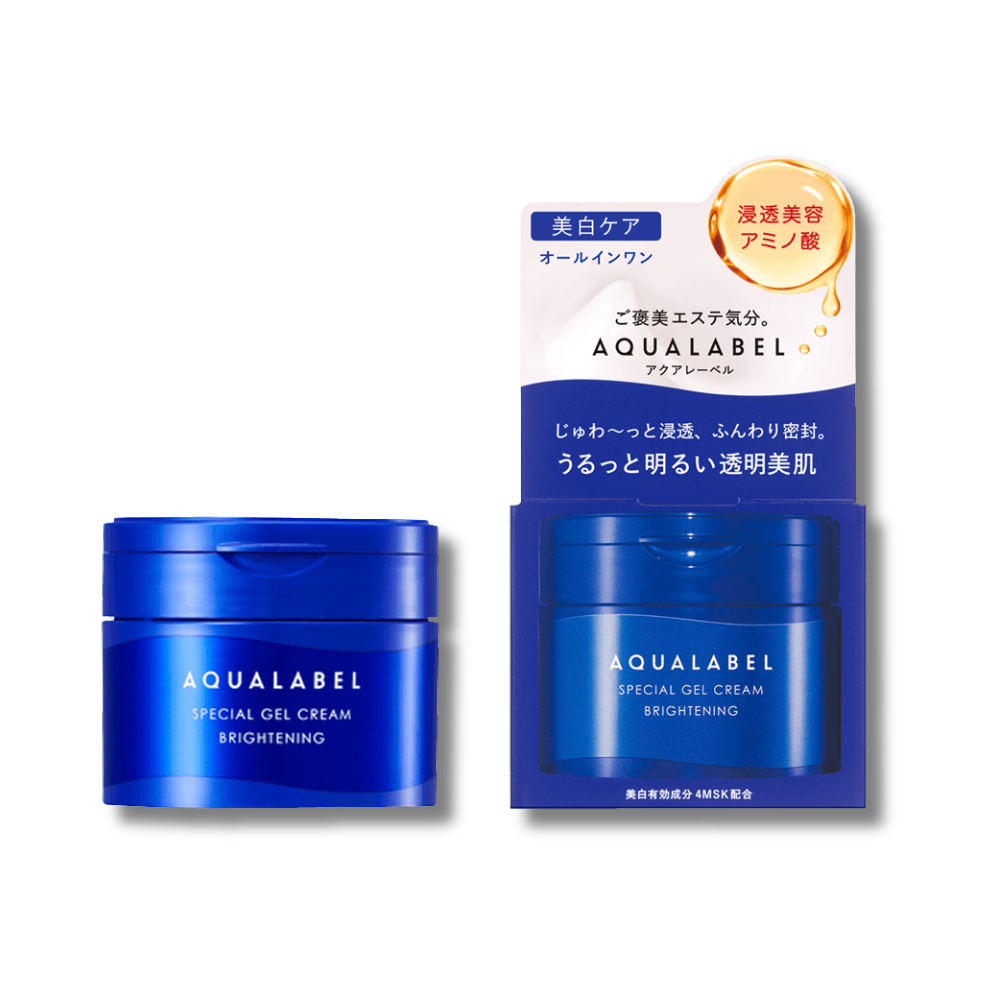 Aqualabel New 5-In-1 Whitening Cream Blue Can 90G
