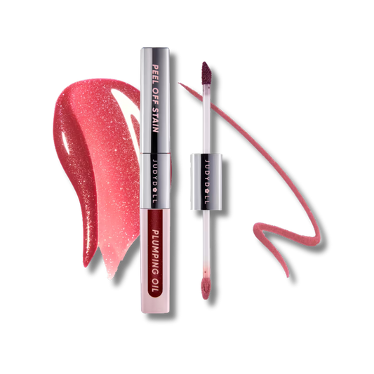 Judydoll - Peel Off Stain And Plumping Oil Duo - 5 Colors [#01 Rosy Pearl]