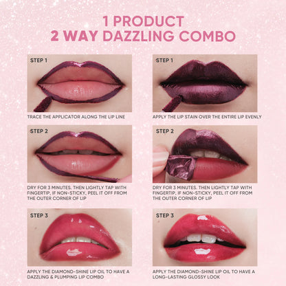 Judydoll - Peel Off Stain And Plumping Oil Duo - 5 Colors [#04 Cinnamon Glow]