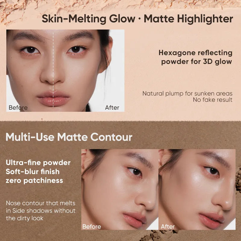 Judydoll - 2 Shades Contour Palette - 2 Colors [#01 Cool Tone Duo - 9g]