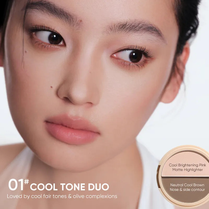 Judydoll - 2 Shades Contour Palette - 2 Colors [#01 Cool Tone Duo - 9g]