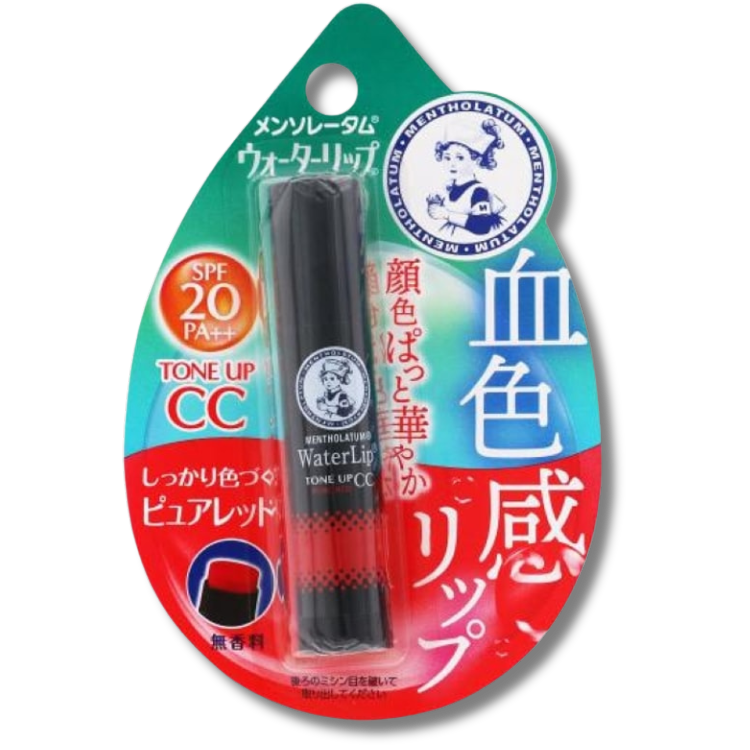 Rohto Mentholatum Water Lip Tone Up CC Pure Red 4.5g SPF20 PA