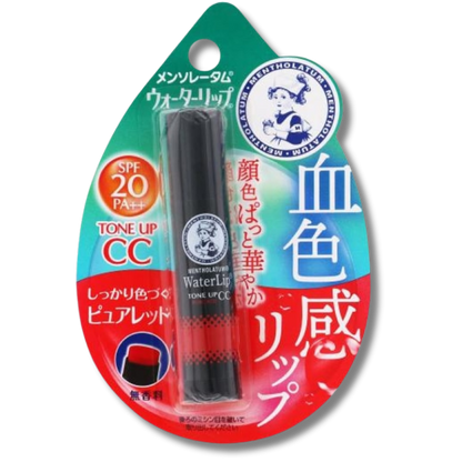 Rohto Mentholatum Water Lip Tone Up CC Pure Red 4.5g SPF20 PA