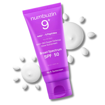 No.9 NAD+ BIO Super Defense Glow Numbuzin Sunscreen SPF 50 (50mL)