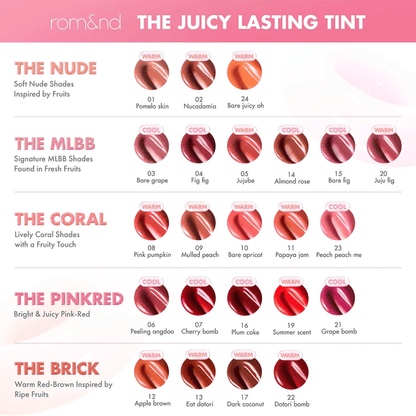 rom&nd THE JUICY LASTING TINT 02 NUCADAMIA
