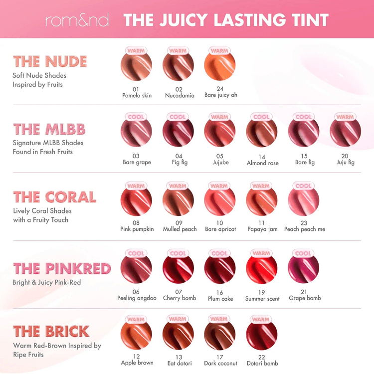 rom&nd THE JUICY LASTING TINT 09 MULLED PEACH