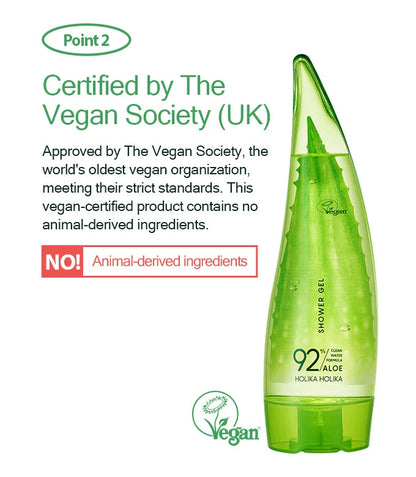 (VEGAN) Aloe Clean Water Formula 92% Shower Gel 250mL