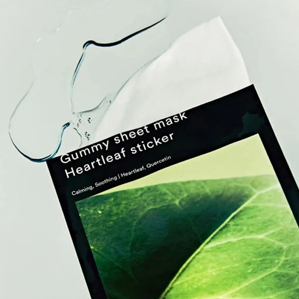 Gummy Sheet mask Heartleaf Sticker