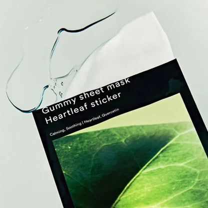 Gummy Sheet mask Heartleaf Sticker