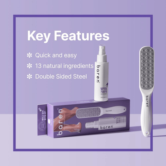 Callus Remover Kit for Feet: Foot File & Peeling Foot Spray