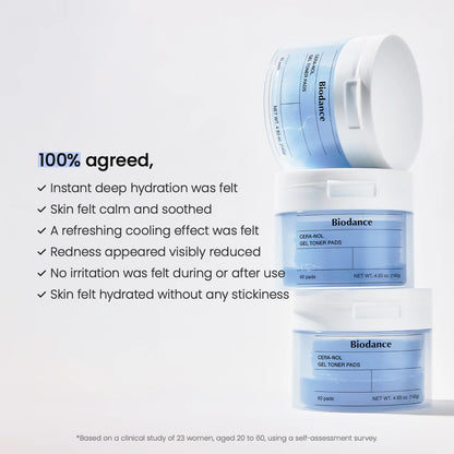 Cera-nol Gel Toner Pads 60Pads