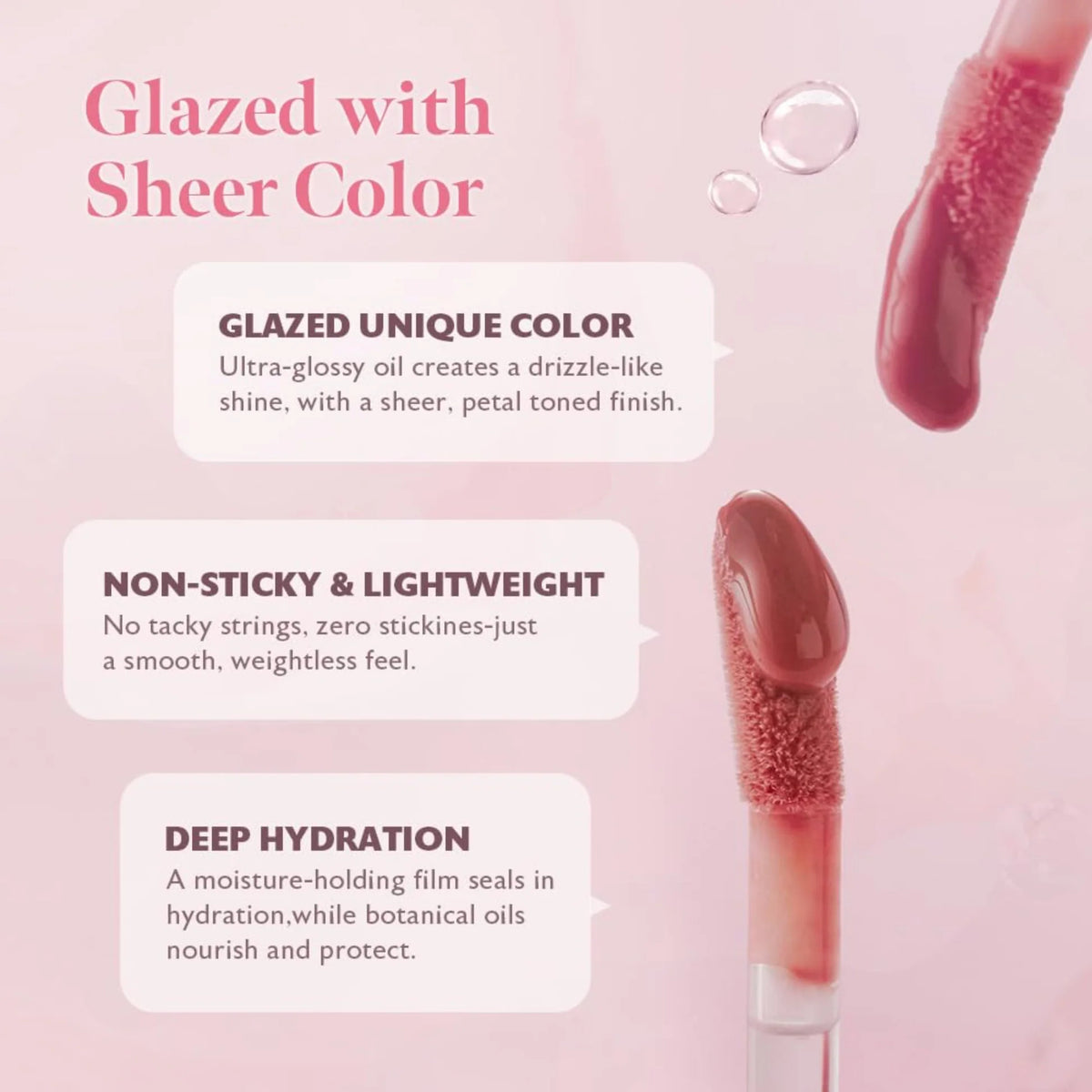 DEW STAIN SHEER LIP GLOSS 05 PEACH DROP 4g