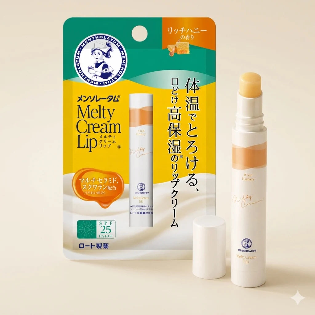 Rohto Melty Lip Cream SPF25/PA+++ - Rich Honey 2.4g