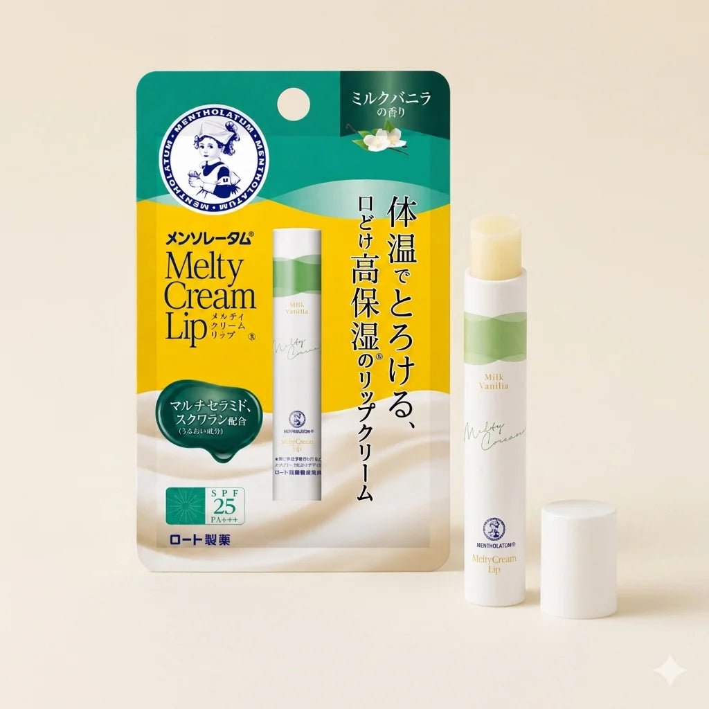 Rohto Melty Lip Cream SPF25/PA+++ - Milk Vanilla 2.4g