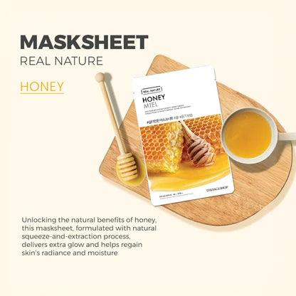 Real Nature Face Mask 1pc [Honey]