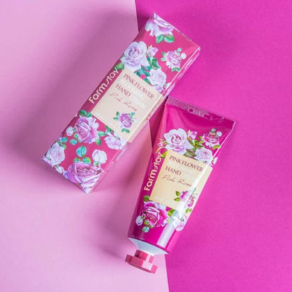 Pink Flower Blooming Hand Cream - Pink Rose