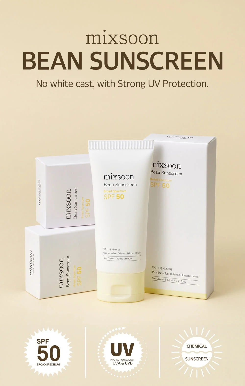 Bean Sunscreen SPF 50