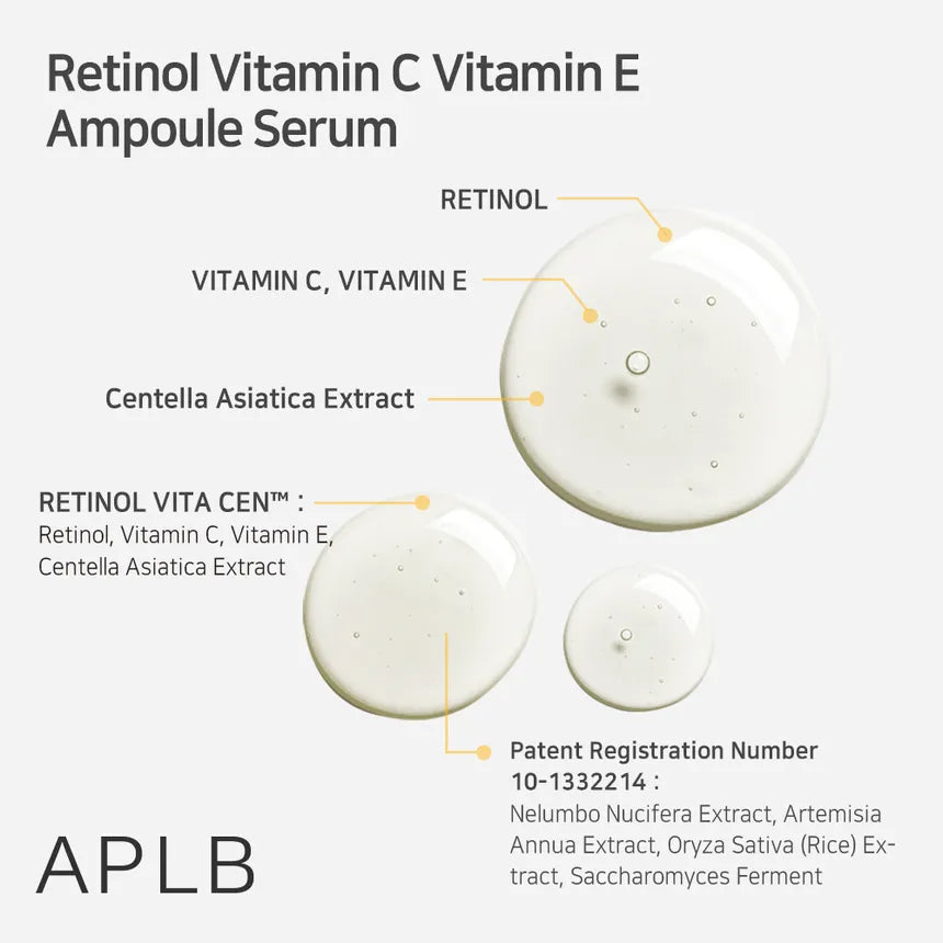 Retinol Vitamin C Vitamin E  Ampoule Serum 40ml