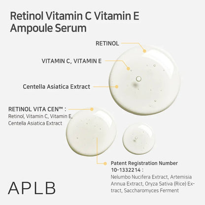 Retinol Vitamin C Vitamin E  Ampoule Serum 40ml