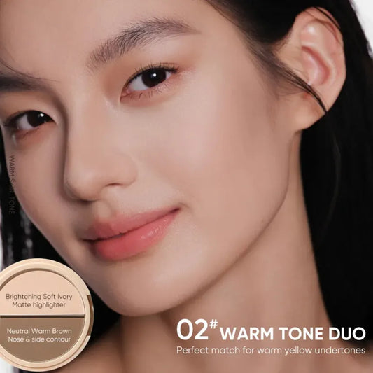 Judydoll - 2 Shades Contour Palette - 2 Colors [#02 Warm Tone Duo - 9g]