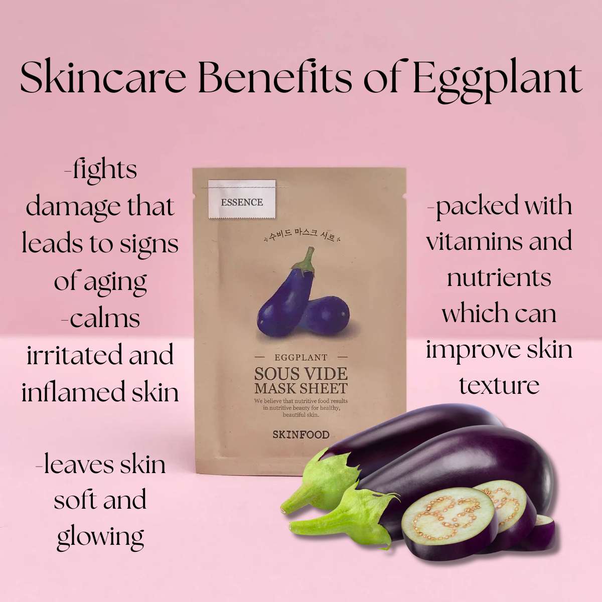 Sous Vide Mask Sheet (eggplant)
