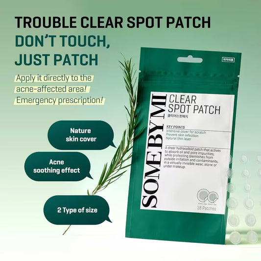 CLEAR SPOT PATCH 18pcs (10mm*9ea + 12mm*9ea)