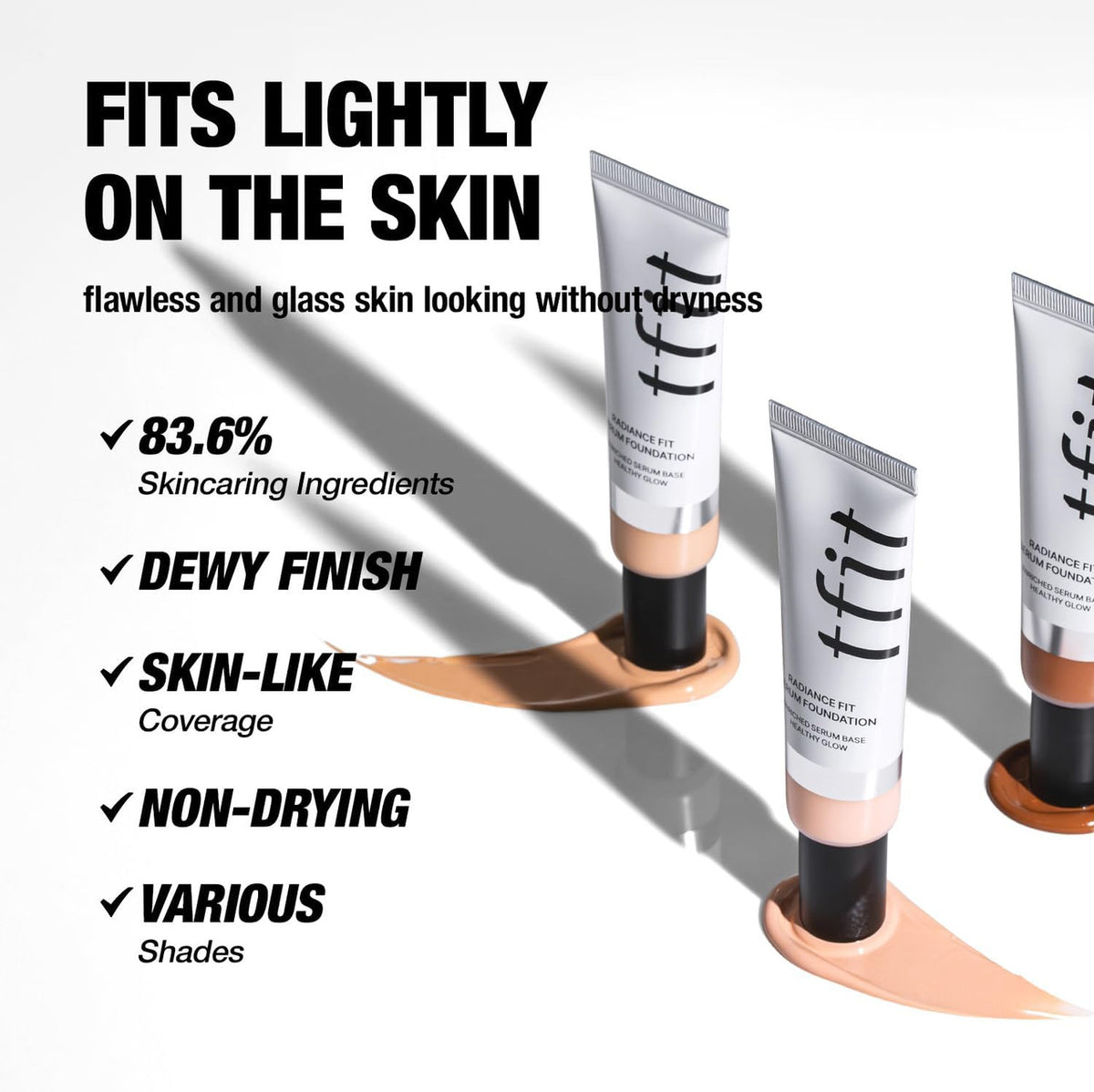 RADIANCE FIT SERUM FOUNDATION W02 ALMOND BUTTER 30g