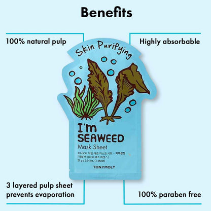 I'm Real Seaweeds Mask Sheet - 1 Sheet