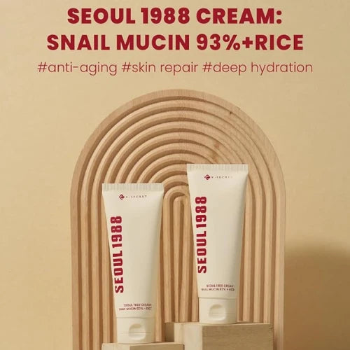 Cream : Snail Mucin 93% + Rice