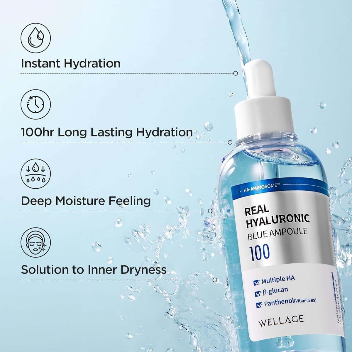Real Hyaluronic Blue 100 Ampoule, 60ml