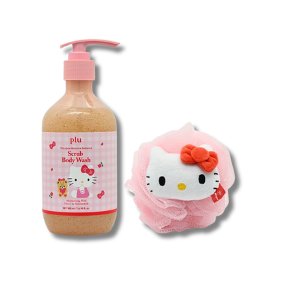 Vita Glow Hydrating Radiance Body Wash Scrub Melrose Kitty Set