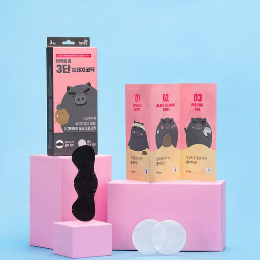 3-Step Premium Black Piggy Nose Strip 3 Sheets