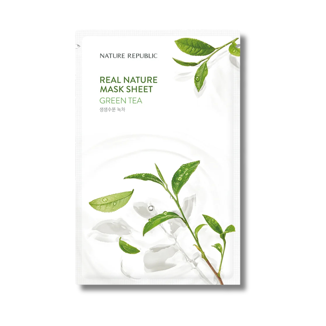 Real Nature Face Mask 1pc [Green Tea]
