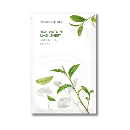 Real Nature Face Mask 1pc [Green Tea]