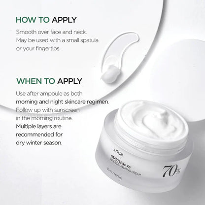Heartleaf 70 Intense Calming Cream 50mL