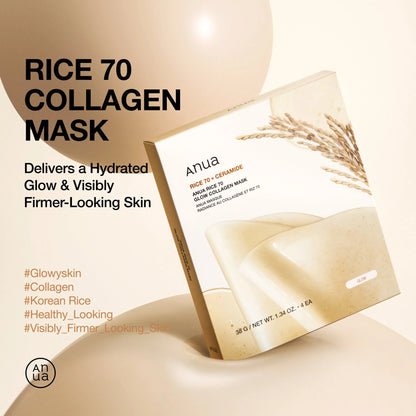 Rice 70 Glow Collagen Mask Box