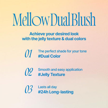 mellow Dual Blusher PK02 Fall in Highkey 7.2g