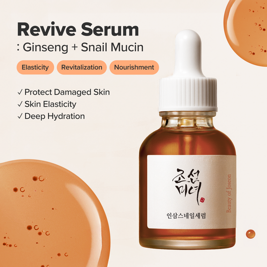 Revive Serum : Ginseng+Snail Mucin 30ml