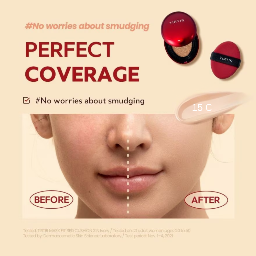 TIRTIR [MINI] MASK FIT RED MINI CUSHION 15C FAIR PORCELAIN