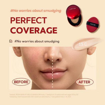 TIRTIR [MINI] MASK FIT RED MINI CUSHION 15C FAIR PORCELAIN