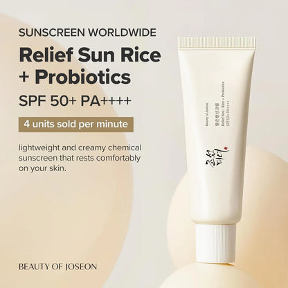 Relief Sun + Rice + Probiotics SPF50+ / PA++++