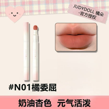 Judydoll - Cushion Lip Powder Cream - 18 Colors [#N01 Cutie Peach - 2.6 ml]
