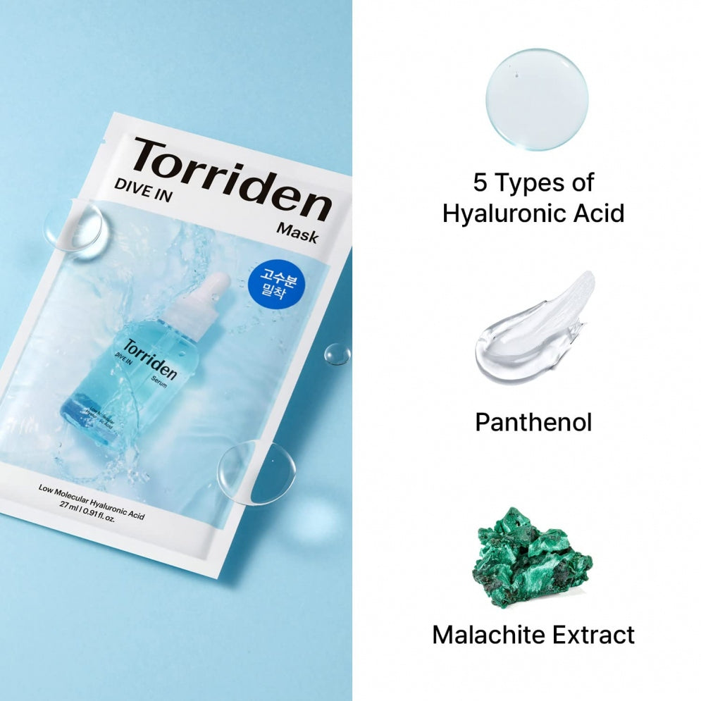 DIVE-IN Low Molecular Hyaluronic Acid Sheet Mask [1pc]