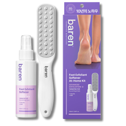 Callus Remover Kit for Feet: Foot File & Peeling Foot Spray