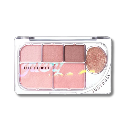 Judydoll - Dew-Shine 6 Color Palette - 5 Type [#02 Pink Coral - 8g]