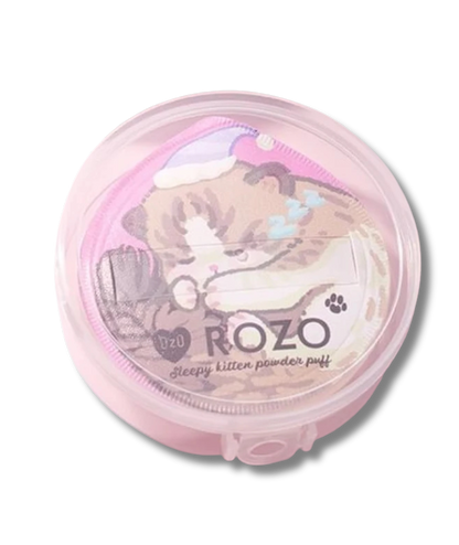 ROZO - Sleepy Kitten Powder Puff with Case [Kitten with Hat - 1pc]