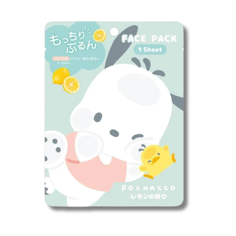 Sanrio Face Pack [Pochacco - Lemon - 1pc]